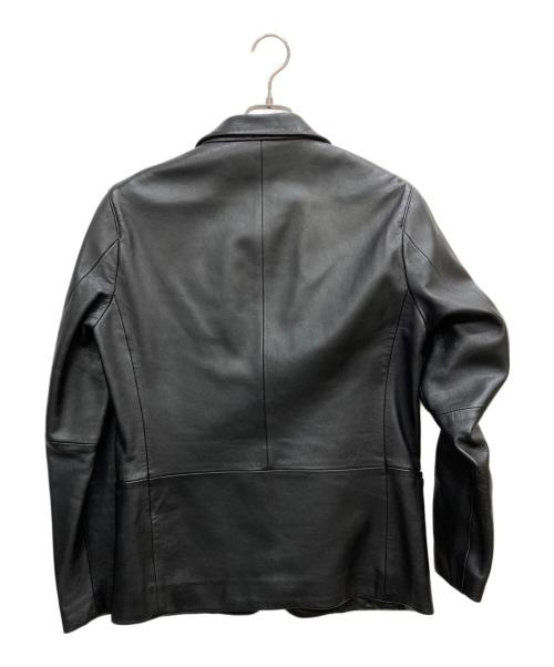 Calvin Klein platinum（カルバンクラインプラチナム）Calvin Klein platinum (カルバンクラインプラチナム) ラムレザーテーラードジャケット ブラック サイズ:Ｍの古着・服飾アイテム