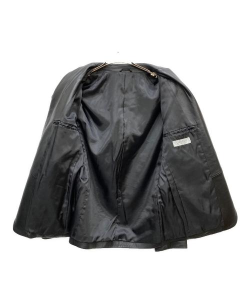 Calvin Klein platinum（カルバンクラインプラチナム）Calvin Klein platinum (カルバンクラインプラチナム) ラムレザーテーラードジャケット ブラック サイズ:Ｍの古着・服飾アイテム