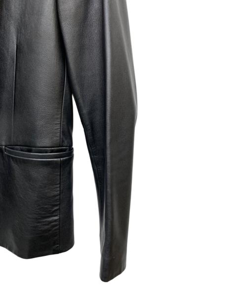 Calvin Klein platinum（カルバンクラインプラチナム）Calvin Klein platinum (カルバンクラインプラチナム) ラムレザーテーラードジャケット ブラック サイズ:Ｍの古着・服飾アイテム