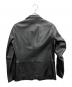 Calvin Klein platinum (カルバンクラインプラチナム) ラムレザーテーラードジャケット ブラック サイズ:Ｍ：9000円