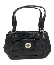 COACH（コーチ）の古着「エナメルハンドバッグ」｜ブラック