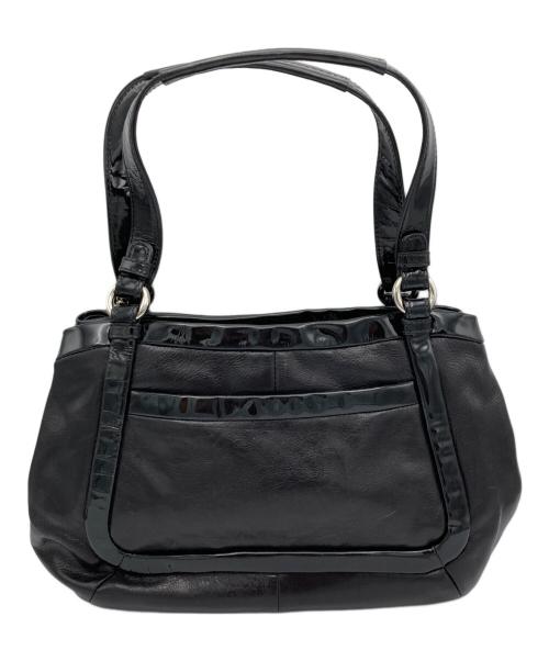 COACH（コーチ）COACH (コーチ) エナメルハンドバッグ ブラックの古着・服飾アイテム