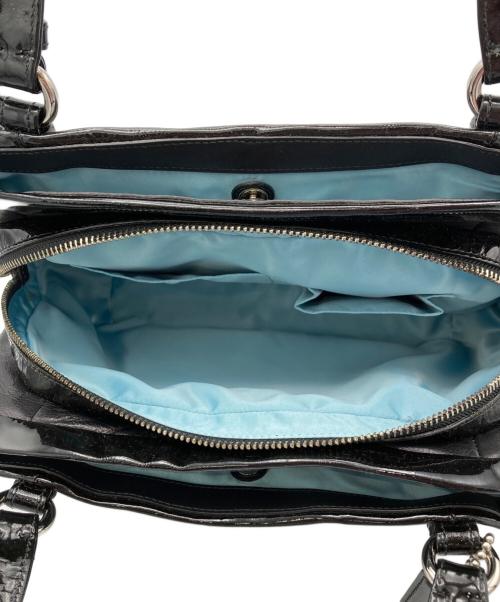 COACH（コーチ）COACH (コーチ) エナメルハンドバッグ ブラックの古着・服飾アイテム