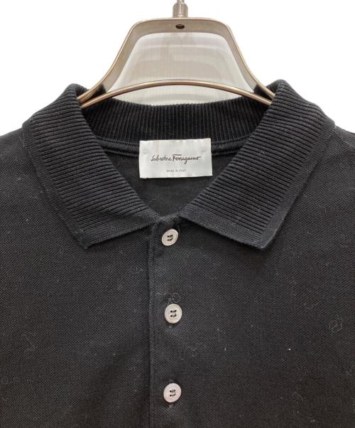 Salvatore Ferragamo（サルヴァトーレ フェラガモ）Salvatore Ferragamo (サルヴァトーレ フェラガモ) ポロシャツ ブラック サイズ:Sの古着・服飾アイテム