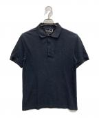 RAF SIMONS×FRED PERRYラフシモンズ×フレッドペリー）の古着「バックチャームポロシャツ」｜ブラック