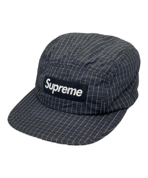 SUPREME（シュプリーム）Supreme (シュプリーム) Contrast Ripstop Camp Cap ブラックの古着・服飾アイテム