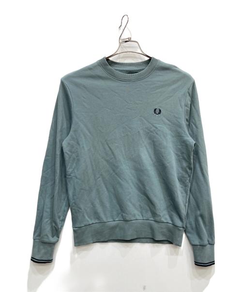 FRED PERRY（フレッドペリー）FRED PERRY (フレッドペリー) Crew Neck Sweatshirt グリーン サイズ:Mの古着・服飾アイテム