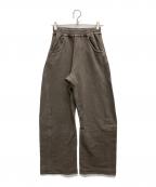 Omar Afridiオマールアフリディ）の古着「SHABBY TWISTED LOUNGE PANTS」｜ブラウン