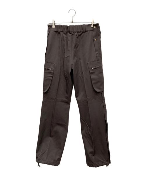 Omar Afridi（オマールアフリディ）Omar Afridi (オマールアフリディ) SIDE ZIPPED TROUSERS ブラウン サイズ:SIZE44の古着・服飾アイテム