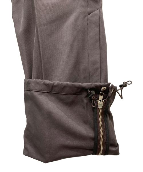 Omar Afridi（オマールアフリディ）Omar Afridi (オマールアフリディ) SIDE ZIPPED TROUSERS ブラウン サイズ:SIZE44の古着・服飾アイテム
