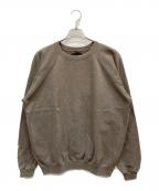 Omar Afridiオマールアフリディ）の古着「SHABBY SWEATSHIRT」｜ブラウン
