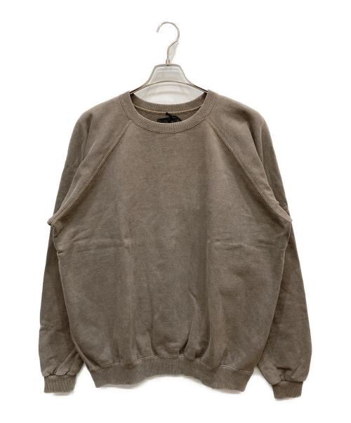 Omar Afridi（オマールアフリディ）Omar Afridi (オマールアフリディ) SHABBY SWEATSHIRT ブラウン サイズ:SIZE44の古着・服飾アイテム