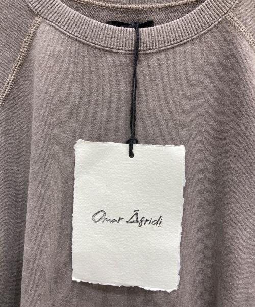 Omar Afridi（オマールアフリディ）Omar Afridi (オマールアフリディ) SHABBY SWEATSHIRT ブラウン サイズ:SIZE44の古着・服飾アイテム