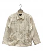 COMME des GARCONS HOMMEコムデギャルソン オム）の古着「ペイント加工ジャケット」｜ベージュ
