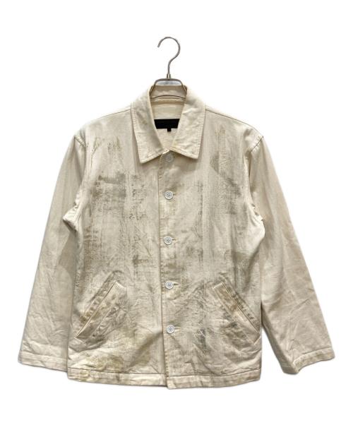 COMME des GARCONS HOMME（コムデギャルソン オム）COMME des GARCONS HOMME (コムデギャルソン オム) ペイント加工ジャケット ベージュ サイズ:Sの古着・服飾アイテム