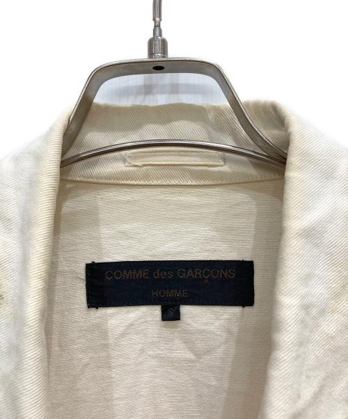 COMME des GARCONS HOMME（コムデギャルソン オム）COMME des GARCONS HOMME (コムデギャルソン オム) ペイント加工ジャケット ベージュ サイズ:Sの古着・服飾アイテム