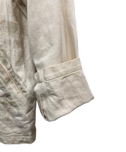 COMME des GARCONS HOMME（コムデギャルソン オム）COMME des GARCONS HOMME (コムデギャルソン オム) ペイント加工ジャケット ベージュ サイズ:Sの古着・服飾アイテム