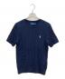 POLO RALPH LAUREN（ポロ・ラルフローレン）の古着「半袖ニット」｜ネイビー