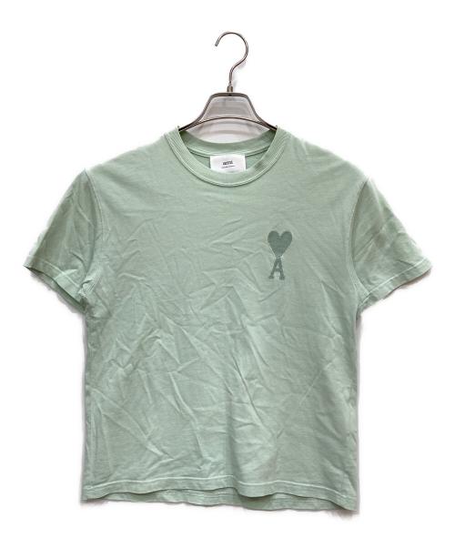 AMI PARIS（アミ パリス）AMI PARIS (アミ パリス) フロント刺繍Tシャツ グリーン サイズ:XXSの古着・服飾アイテム
