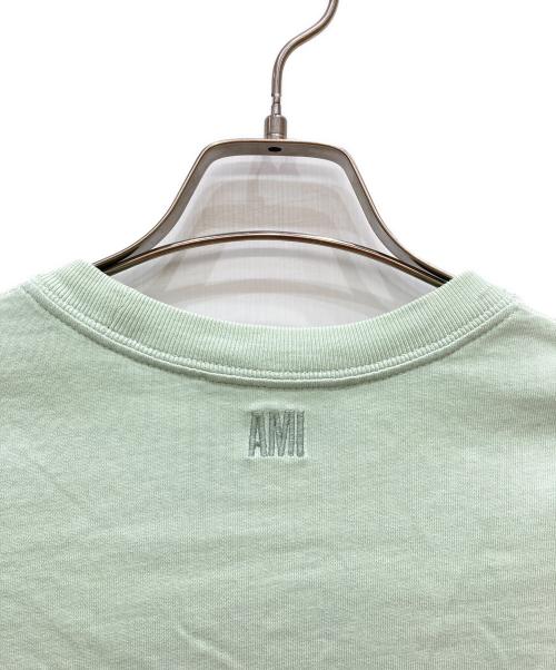 AMI PARIS（アミ パリス）AMI PARIS (アミ パリス) フロント刺繍Tシャツ グリーン サイズ:XXSの古着・服飾アイテム