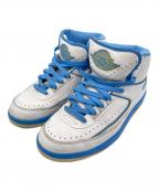 NIKEナイキ）の古着「Air Jordan 2 Retro」｜ホワイト×スカイブルー