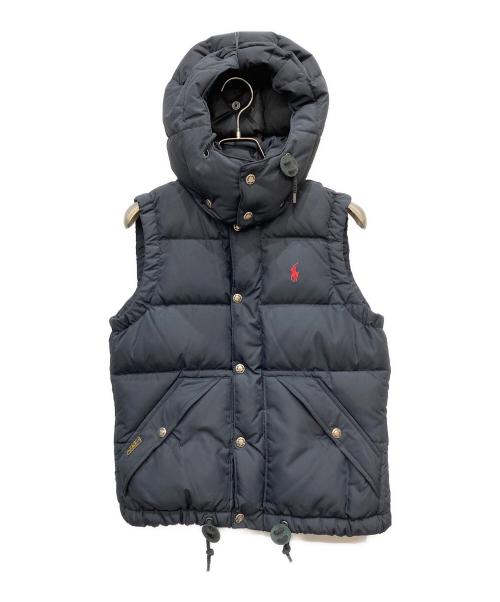 POLO RALPH LAUREN（ポロ・ラルフローレン）POLO RALPH LAUREN (ポロ・ラルフローレン) ダウンベスト ブラック サイズ:XSの古着・服飾アイテム