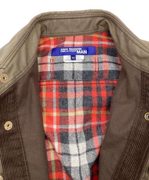 COMME des GARCONS JUNYA WATANABE MAN（コム デ ギャルソン ジュンヤ ワタナベ マン）COMME des GARCONS JUNYA WATANABE MAN (コム デ ギャルソン ジュンヤ ワタナベ マン) コーデュロイジャケット ブラウン サイズ:XSの古着・服飾アイテム