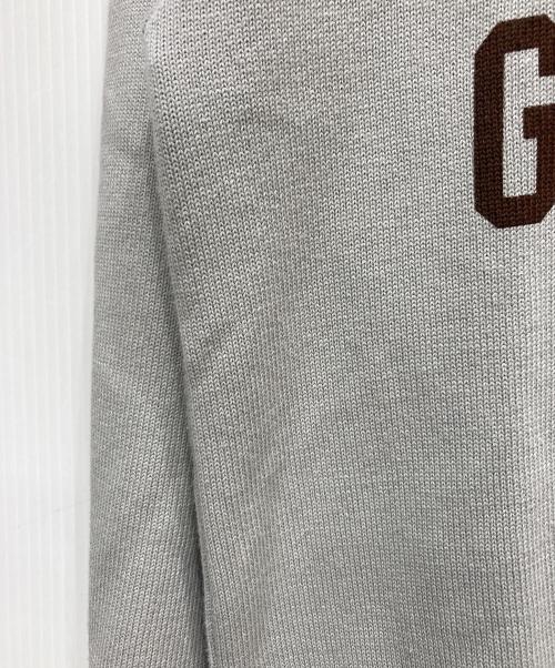 GDC（ジーディーシー）GDC (ジーディーシー) プリントニット グレー サイズ:Lの古着・服飾アイテム