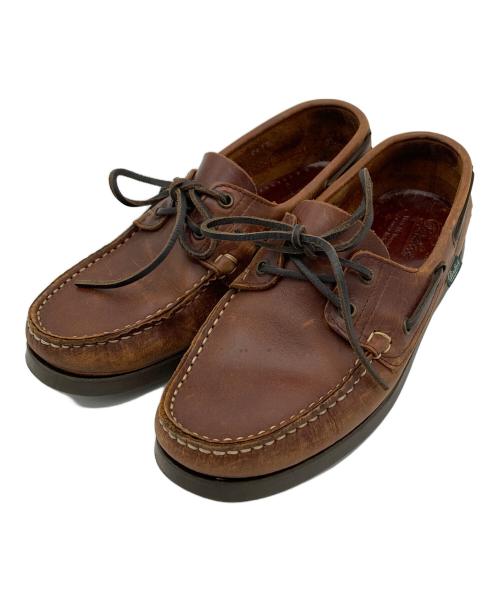 PARABOOT（パラブーツ）PARABOOT (パラブーツ) バースデッキシューズ ブラウン サイズ:25cmの古着・服飾アイテム