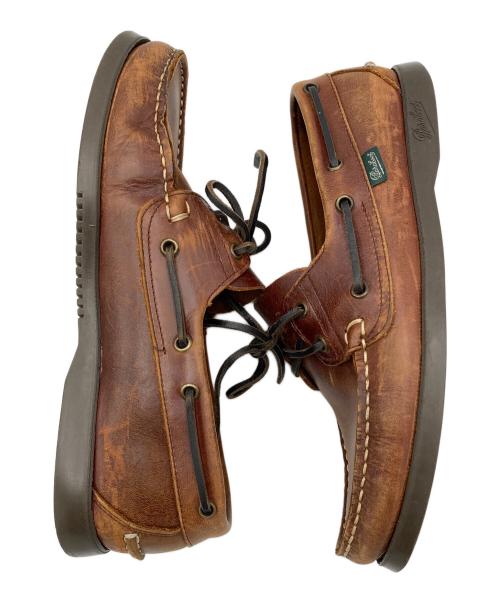 PARABOOT（パラブーツ）PARABOOT (パラブーツ) バースデッキシューズ ブラウン サイズ:25cmの古着・服飾アイテム