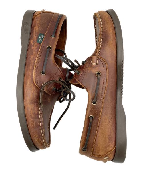 PARABOOT（パラブーツ）PARABOOT (パラブーツ) バースデッキシューズ ブラウン サイズ:25cmの古着・服飾アイテム