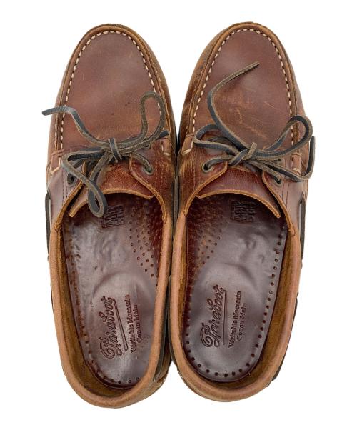 PARABOOT（パラブーツ）PARABOOT (パラブーツ) バースデッキシューズ ブラウン サイズ:25cmの古着・服飾アイテム