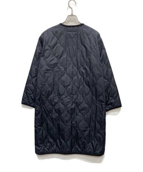 MACKINTOSH PHILOSOPHY（マッキントッシュ フィロソフィー）MACKINTOSH PHILOSOPHY (マッキントッシュ フィロソフィー) ノーカラーキルティングロングコート ブラック サイズ:Mの古着・服飾アイテム