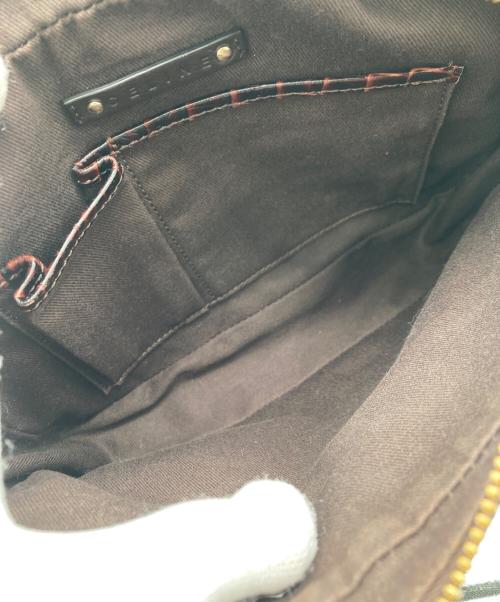CELINE（セリーヌ）CELINE (セリーヌ) マカダム柄 キャンバス ショルダーバッグ ブラウンの古着・服飾アイテム
