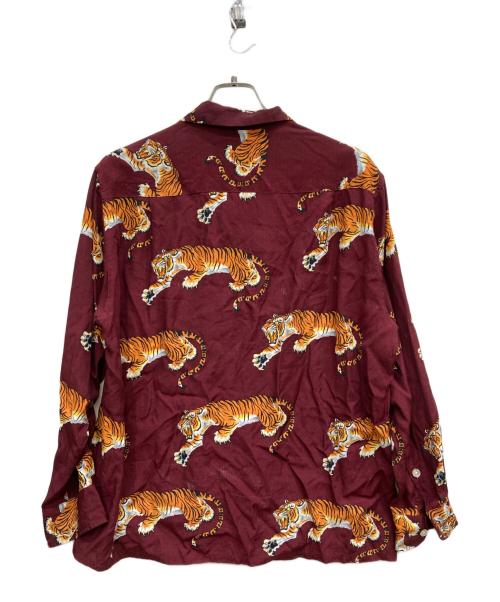 WACKO MARIA（ワコマリア）WACKO MARIA (ワコマリア) TIM LEHI L/S HAWAIIAN SHIRT バーガンディー サイズ:Mの古着・服飾アイテム