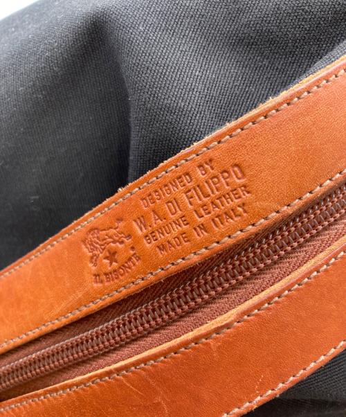IL BISONTE（イル ビゾンテ）IL BISONTE (イル ビゾンテ) キャンバストートバッグ ブラックの古着・服飾アイテム