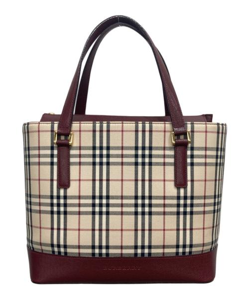 BURBERRY（バーバリー）BURBERRY (バーバリー) ノヴァチェックハンドバッグの古着・服飾アイテム
