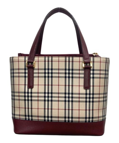 BURBERRY（バーバリー）BURBERRY (バーバリー) ノヴァチェックハンドバッグの古着・服飾アイテム