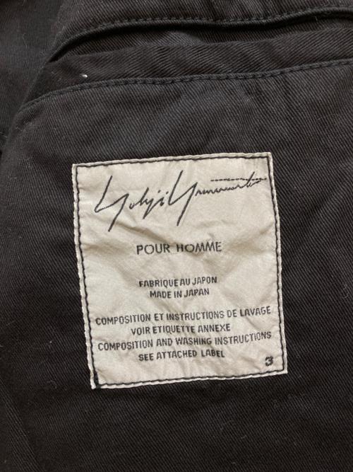 Yohji Yamamoto pour homme（ヨウジヤマモト プールオム）Yohji Yamamoto pour homme (ヨウジヤマモト プールオム) 2Bテーラードジャケット ブラック サイズ:3の古着・服飾アイテム