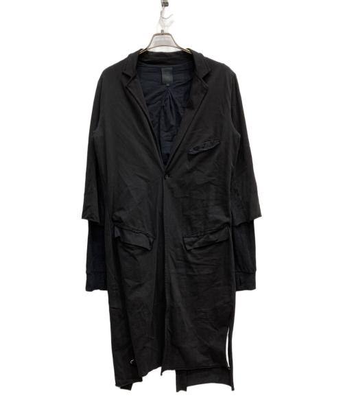 Thom Krom（トムクロム）THOM KROM (トムクロム) レイヤードコート ブラック サイズ:Sの古着・服飾アイテム