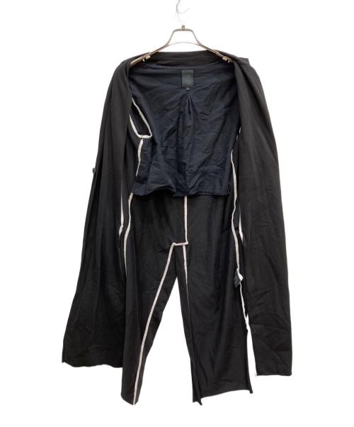 Thom Krom（トムクロム）THOM KROM (トムクロム) レイヤードコート ブラック サイズ:Sの古着・服飾アイテム