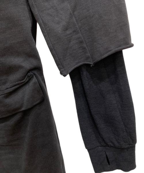 Thom Krom（トムクロム）THOM KROM (トムクロム) レイヤードコート ブラック サイズ:Sの古着・服飾アイテム