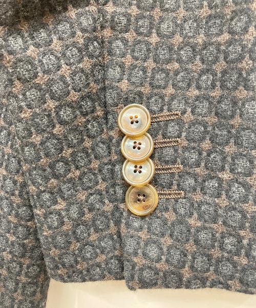 ETRO（エトロ）ETRO (エトロ) カシミヤ混ウールテーラードジャケット ブラウン サイズ:不明の古着・服飾アイテム