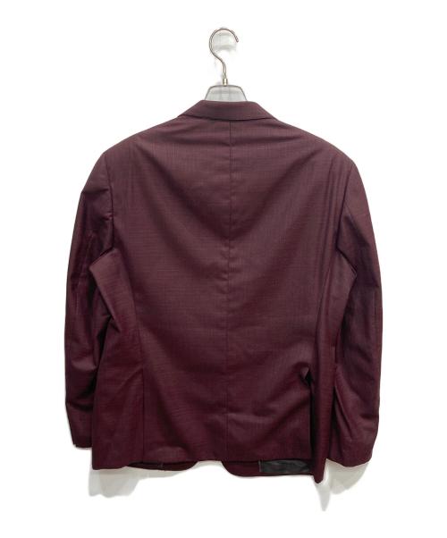 EMPORIO ARMANI（エンポリオ アルマーニ）EMPORIO ARMANI (エンポリオ アルマーニ) ウールテーラードジャケット パープル サイズ:01の古着・服飾アイテム