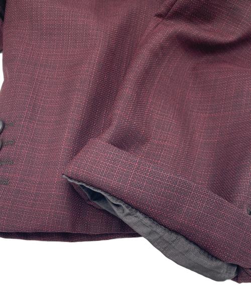 EMPORIO ARMANI（エンポリオ アルマーニ）EMPORIO ARMANI (エンポリオ アルマーニ) ウールテーラードジャケット パープル サイズ:01の古着・服飾アイテム
