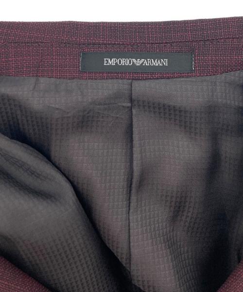 EMPORIO ARMANI（エンポリオ アルマーニ）EMPORIO ARMANI (エンポリオ アルマーニ) ウールテーラードジャケット パープル サイズ:01の古着・服飾アイテム