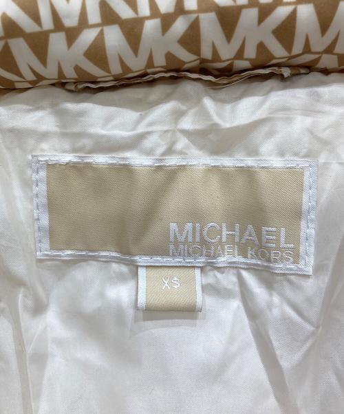 MICHAEL KORS（マイケルコース）MICHAEL KORS (マイケルコース) ダウンジャケット ベージュ サイズ:XSの古着・服飾アイテム