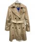 中古・古着 BURBERRY BLUE LABEL (バーバリー ブルー レーベル) トレンチコート ベージュ サイズ:Ｍ：18000円