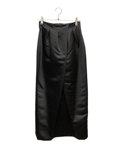 SEA（シー）SEA (シー) HEAVY SATIN ORIGAMI SKIRT ブラック サイズ:1 未使用品の古着・服飾アイテム