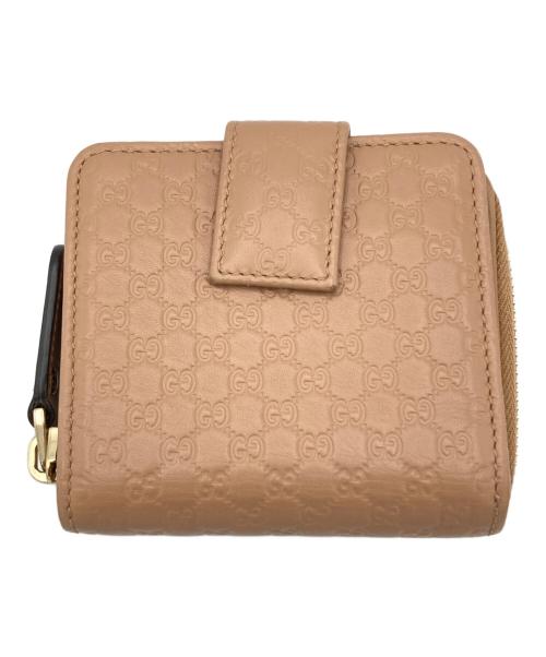 GUCCI（グッチ）GUCCI (グッチ) 2つ折り財布 ベージュの古着・服飾アイテム